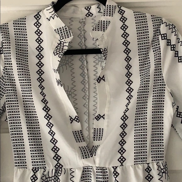 Geometric print sundress coverup - Picture 3 of 5